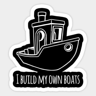 I build my own boats Sticker